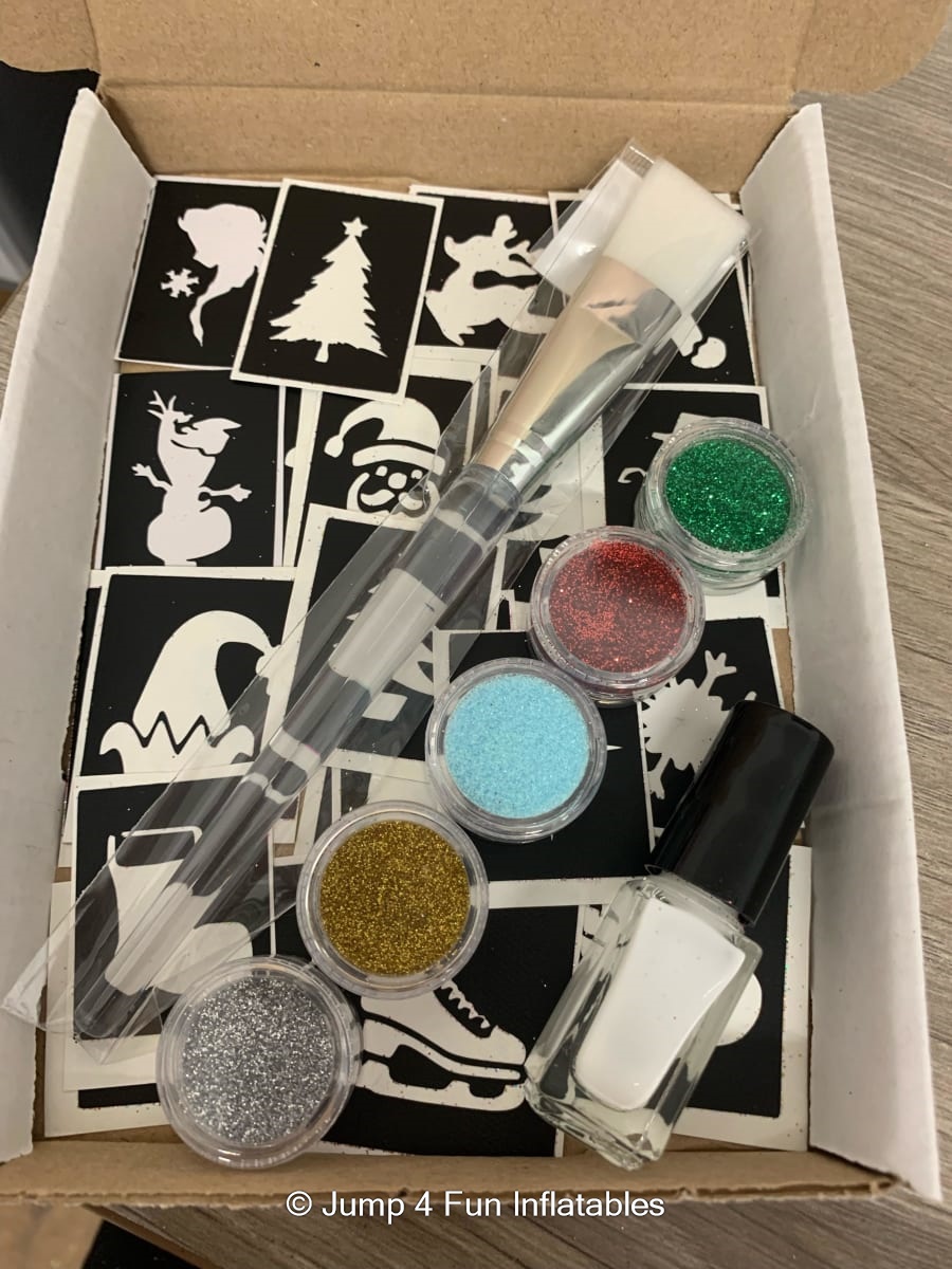 DIY Christmas Glitter Tattoo Kit Hire in Glasgow
