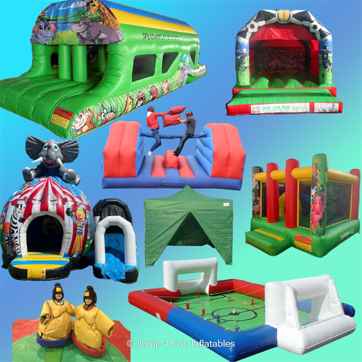 Funky Package - 8 items - Hire in Glasgow | Jump 4 Fun Inflatables